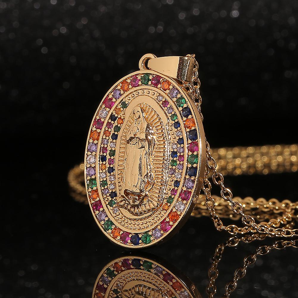 ❗ Collar Virgen María Oro 18K💯 ¡ENVÍO GRATIS! ❕