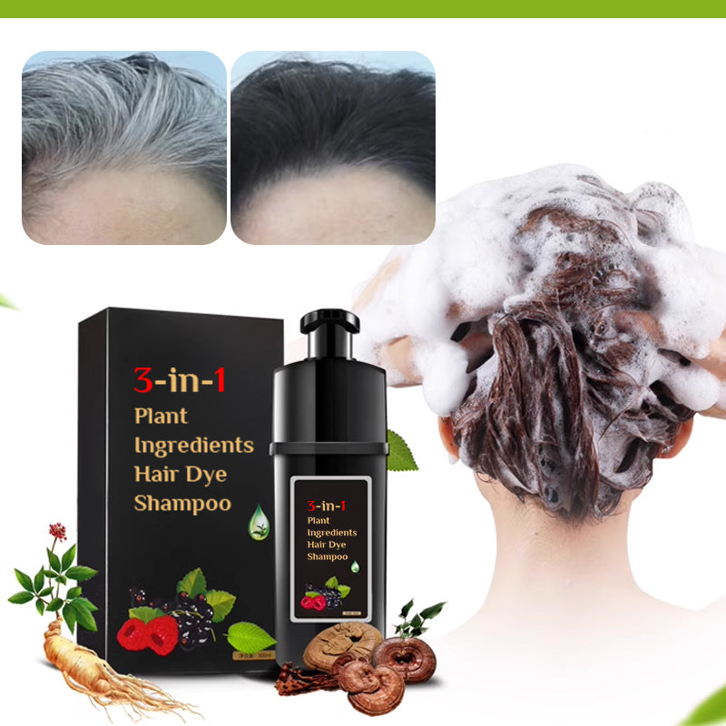 Champú de tinte para el cabello con ingredientes vegetales
