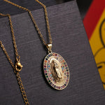 ❗ Collar Virgen María Oro 18K💯 ¡ENVÍO GRATIS! ❕