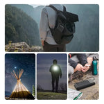 CARGADOR PORTATIL CON PANEL SOLAR 20000mAh