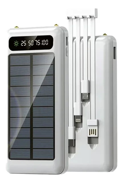 CARGADOR PORTATIL CON PANEL SOLAR 20000mAh