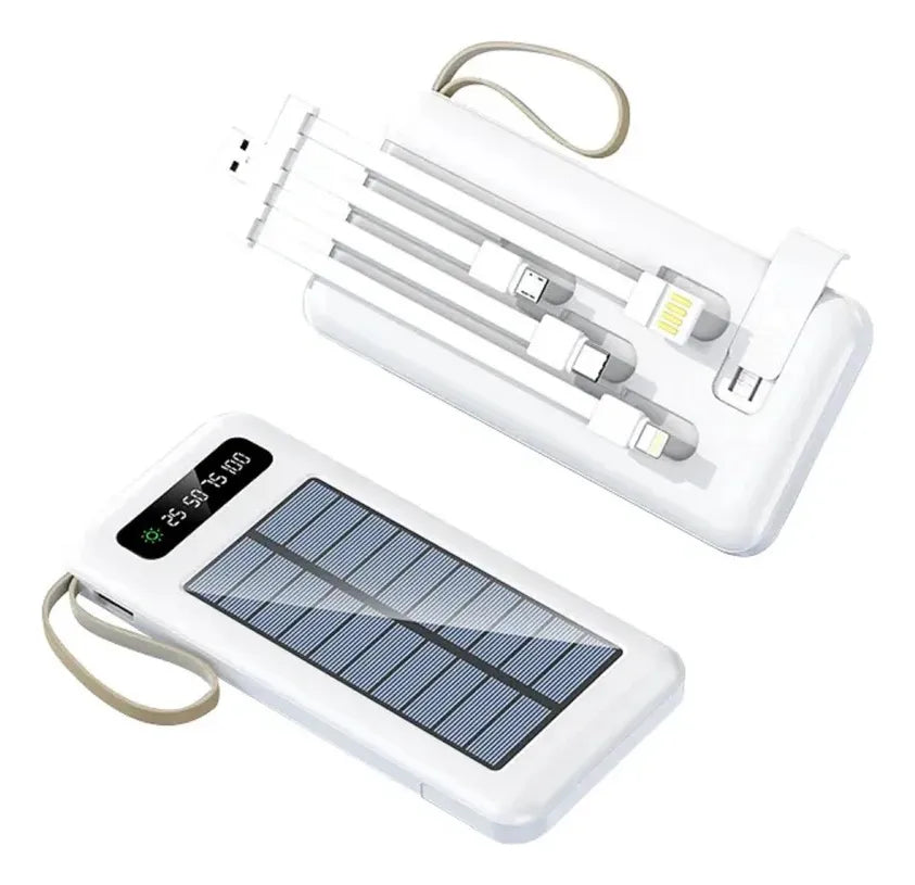 CARGADOR PORTATIL CON PANEL SOLAR 20000mAh
