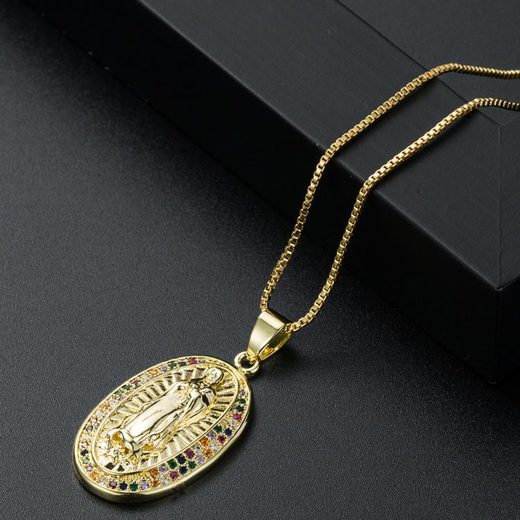 ❗ Collar Virgen María Oro 18K💯 ¡ENVÍO GRATIS! ❕