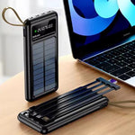 CARGADOR PORTATIL CON PANEL SOLAR 20000mAh