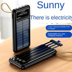 CARGADOR PORTATIL CON PANEL SOLAR 20000mAh